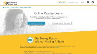 Payday Loans Online | Advance America