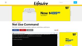 Net Use Command (Examples, Options, Switches, and More) - Lifewire