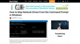 How to Map Network Drives From the Command Prompt in Windows