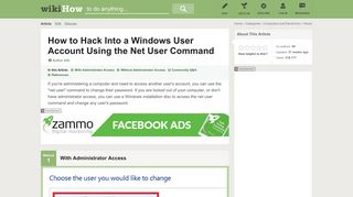 How to Hack Into a Windows User Account Using the Net User ...