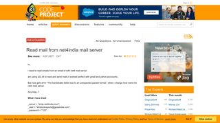 Read mail from net4india mail server - CodeProject