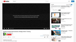 Netapp storage administration | Netapp Admin Training - YouTube