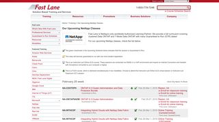 Authorized NetApp Classes | Fast Lane