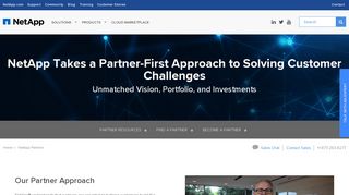 NetApp Partners: Find a Partner or Become a Partner