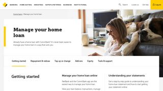 Manage your home loan - CommBank