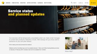 NetBank Status Update - CommBank