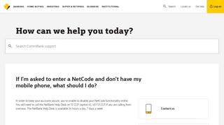 If I'm asked to enter a NetCode and don't have my mobile phone, what ...