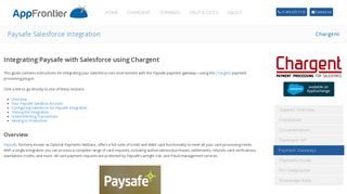 Paysafe (Optimal Netbanx) Salesforce Integration - AppFrontier