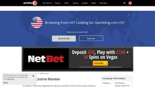 NetBet Casino Bonus + Free Spins for the UK - Gambling.com