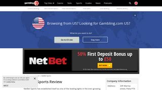 NetBet Sports Betting - Free Bet Bonus for the UK - Gambling.com
