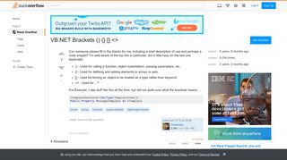 VB.NET Brackets - Stack Overflow