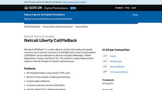 Netcall Liberty CallMeBack - Digital Marketplace