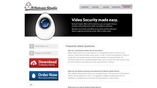 Read the FAQs - Netcam Studio - Network Camera Monitoring Software