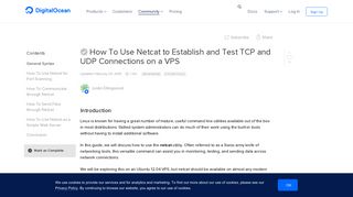 How To Use Netcat to Establish and Test TCP and UDP Connections ...