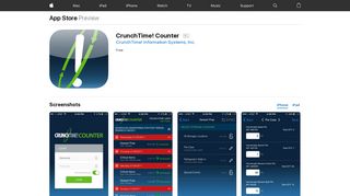 CrunchTime! Counter on the App Store - iTunes - Apple