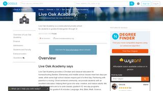 Live Oak Academy | Schools | Noodle