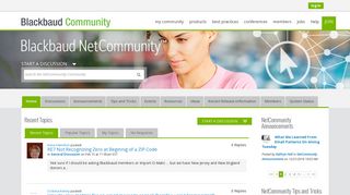 Blackbaud NetCommunity Community Homepage - Blackbaud ...