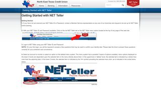Getting Started with NET Teller | NETCU