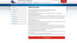 NetGO App FAQ | NETCU