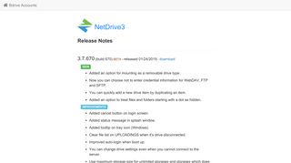 NetDrive3 - Bdrive Accounts