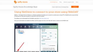 Using NetDrive to connect to your store using WebDAV - Spiffy Stores ...