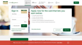 Colombian Emeralds Credit Card - Manage your account - Comenity