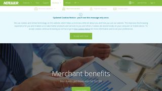 Merchant benefits - Neteller