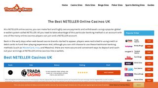 NETELLER Online Casinos - UK Casinos that accept NETELLER