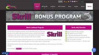 eWallet-Optimizer.com • Our Skrill Bonus Program