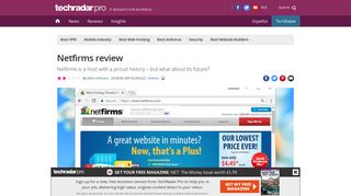 Netfirms review | TechRadar
