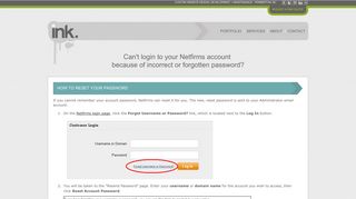 HELP! Can't login to your Netfirms account because of incorrect or ...