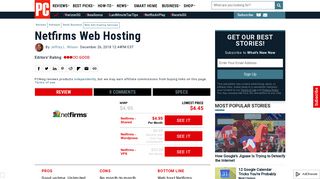 Netfirms Web Hosting Review & Rating | PCMag.com