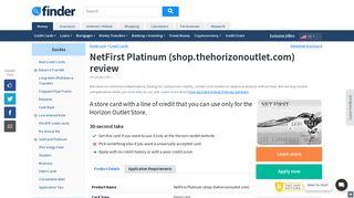 NetFirst Platinum Card review | finder.com