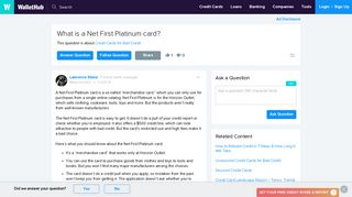 What Is a Net First Platinum Card? - WalletHub