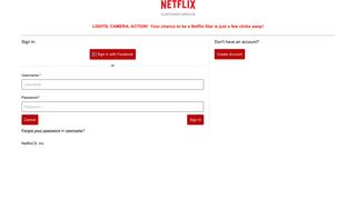 Netflix - Login