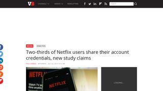 Two-thirds of Netflix users share their account credentials, new study ...