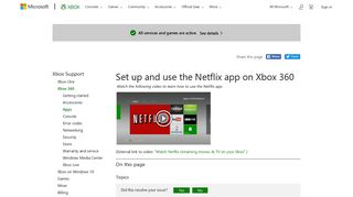 Set Up and Use the Netflix App on Xbox 360 - Xbox Support