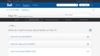 What do I need to know about Netflix on Fibe TV : How much does ...