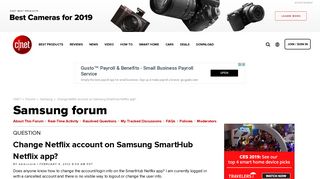 Change Netflix account on Samsung SmartHub Netflix app? - Forums ...