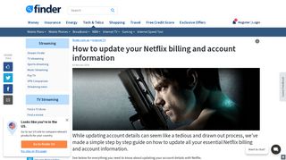 How to update your Netflix billing and account information | finder.com ...