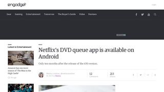 Netflix's DVD queue app is available on Android - Engadget