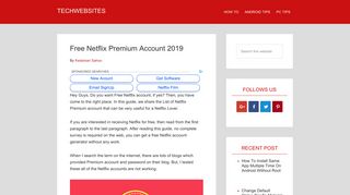 Free Netflix Accounts 2019 (20+ Netflix Premium Account 100 ...