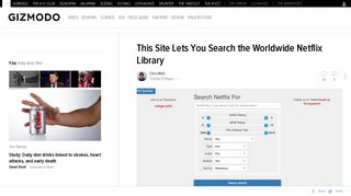This Site Lets You Search the Worldwide Netflix Library - Gizmodo