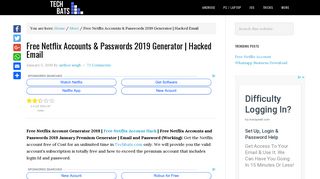 Free Netflix Accounts & Passwords 2019 Generator | Netflix Login