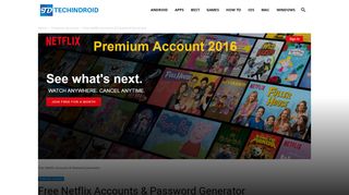 Free Netflix Accounts & Password Generator 2019 without Credit card ...