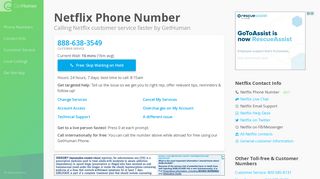 Netflix Phone Number | Call Now & Skip the Wait - GetHuman