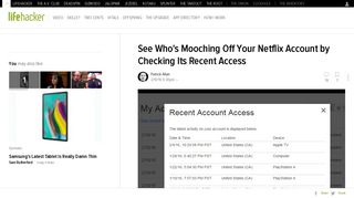 See Who's Mooching Off Your Netflix Account by Checking Its Recent ...