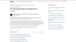 How to install Netflix on a MacBook Pro - Quora