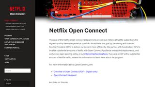 Netflix Open Connect | Open Connect