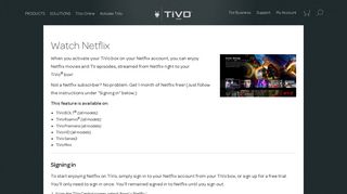 Guides|How To|Get video on demand| Watch Netflix on TiVo
